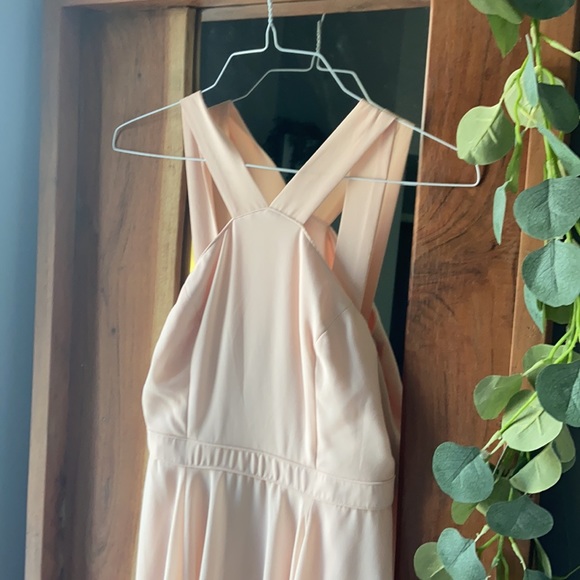 Lulu’s forevermore peach pink skater dress medium - Picture 5 of 7